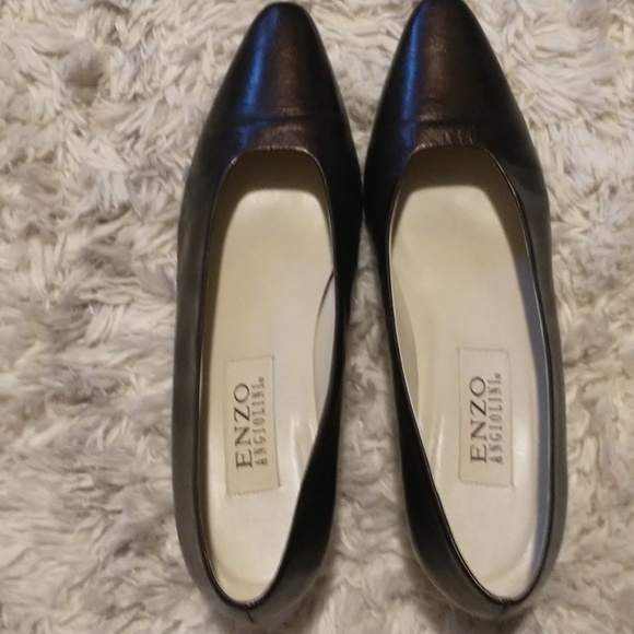 Enzo Angiolini woman's size 8M dark bronze dress shoes 2.25" heels 👠 Brazilian - Picture 5 of 12